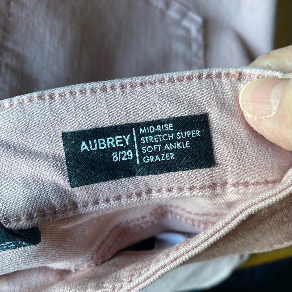 Buffalo David Bitton - Pink (Aubrey) Skinny Mid-rise Crop Jeans, Size: 8/29 - Picture 6 of 8
